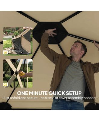 10 x 11 ft Pop Up Gazebo Screen Tent, Inst Camping Canopy