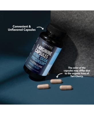 L-Arginine Capsules for Men's Stamina, Endurance & Performance, 60ct