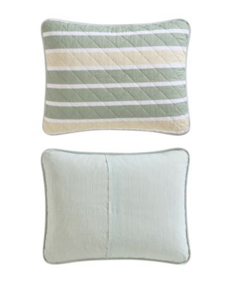 Varadero Stripe Cotton Reversible 3-Pc. Quilt Set, King