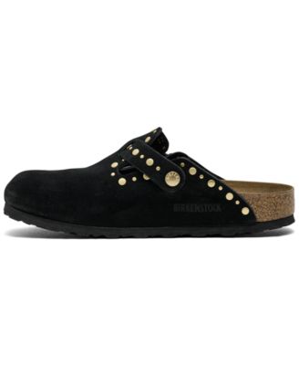 Women's Boston Rivets Suede Leather Clogs from Finish Line