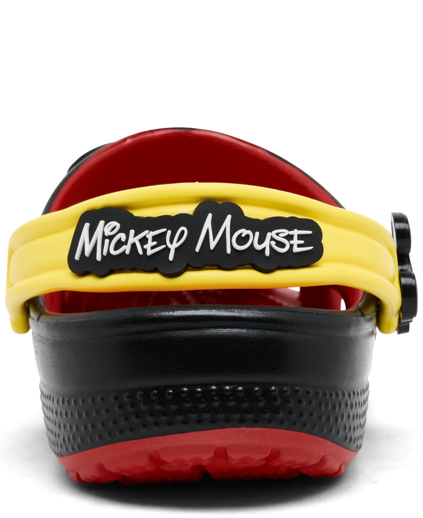 Сабо Crocs x Disney Mickey Mouse Classic Clogs from Finish Line для мальчиков, цвет: Чёрный / Красный — фото 5