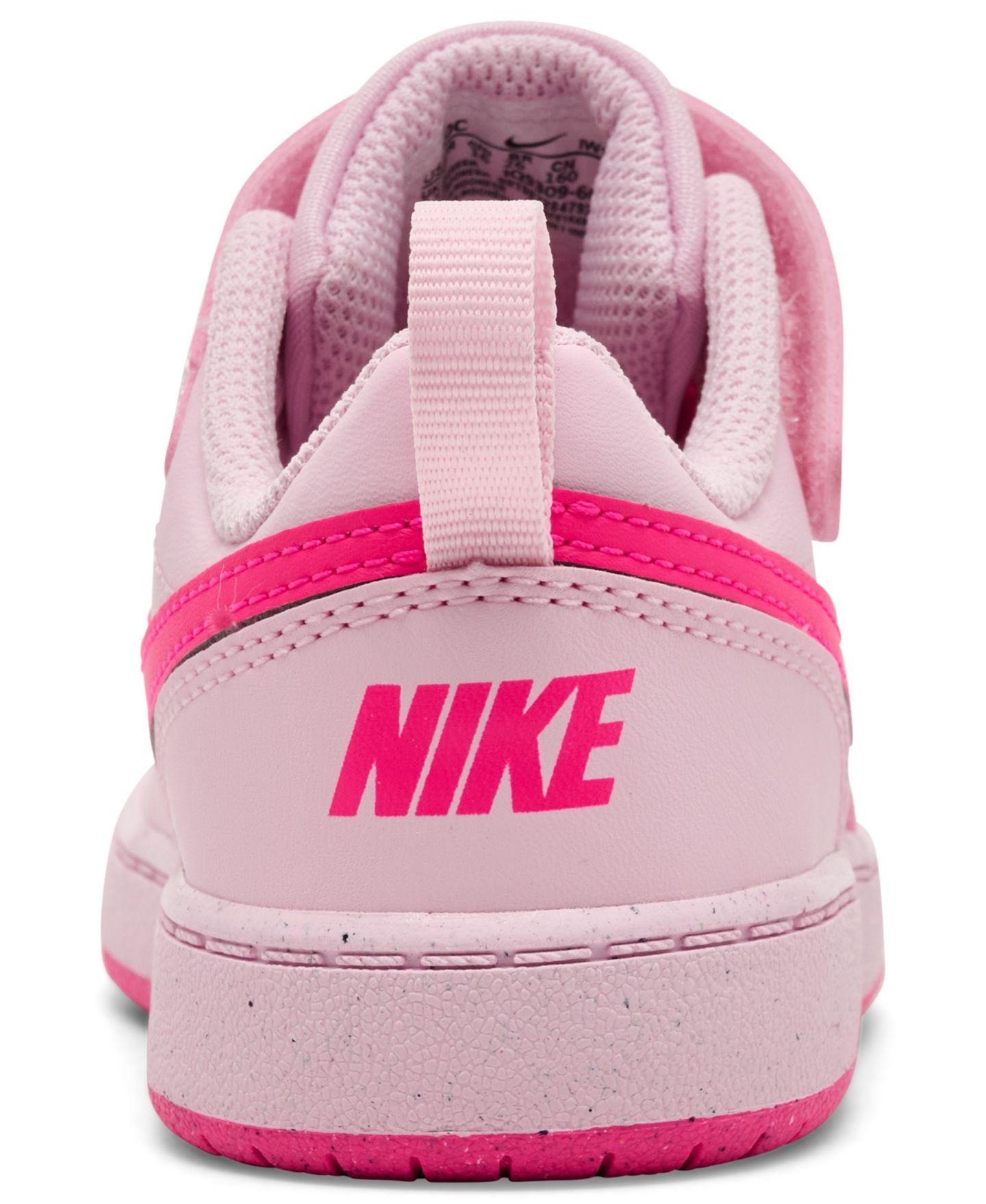 Детские повседневные кроссовки Nike Court Borough Low Recraft на ремешке для малышей, цвет: Розовый — фото 4