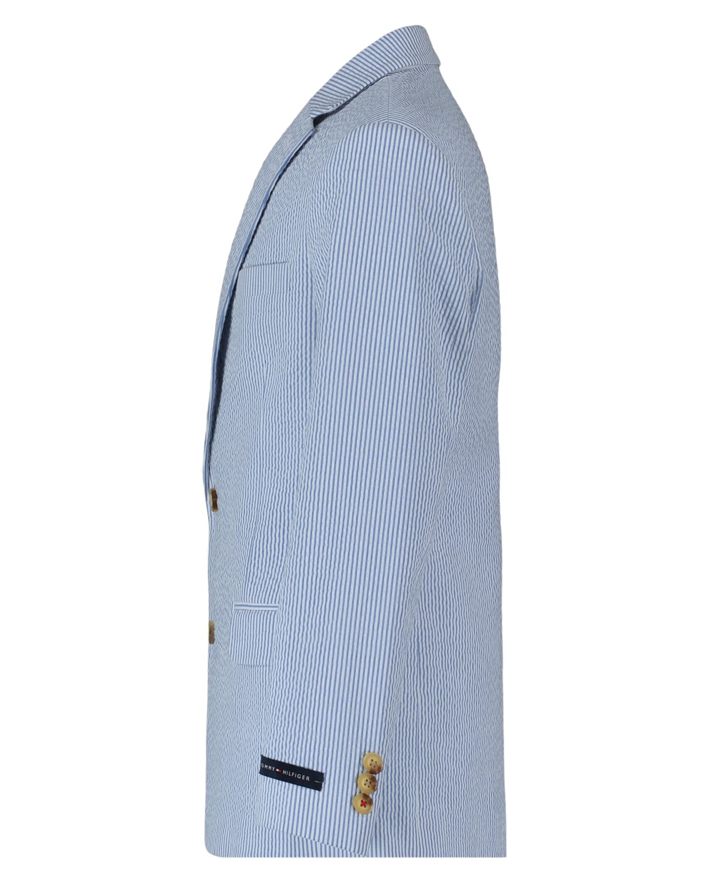 Куртка Tommy Hilfiger Stretch Seersucker Sport Jacket для мальчиков, цвет: Синий — фото 3