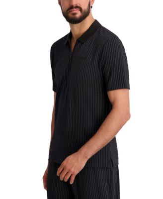 Men's Performance Striped Polo Shirt