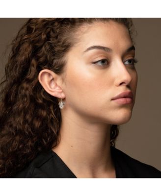 Sterling Silver 18k Gold Plated Bee Pearl Necklace & Earring Set Dainty