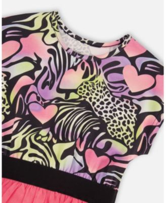 Big Girls Bi-Material Dress