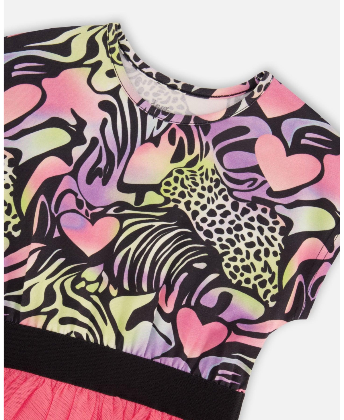 Deux par Big Girls Bi-Material Dress