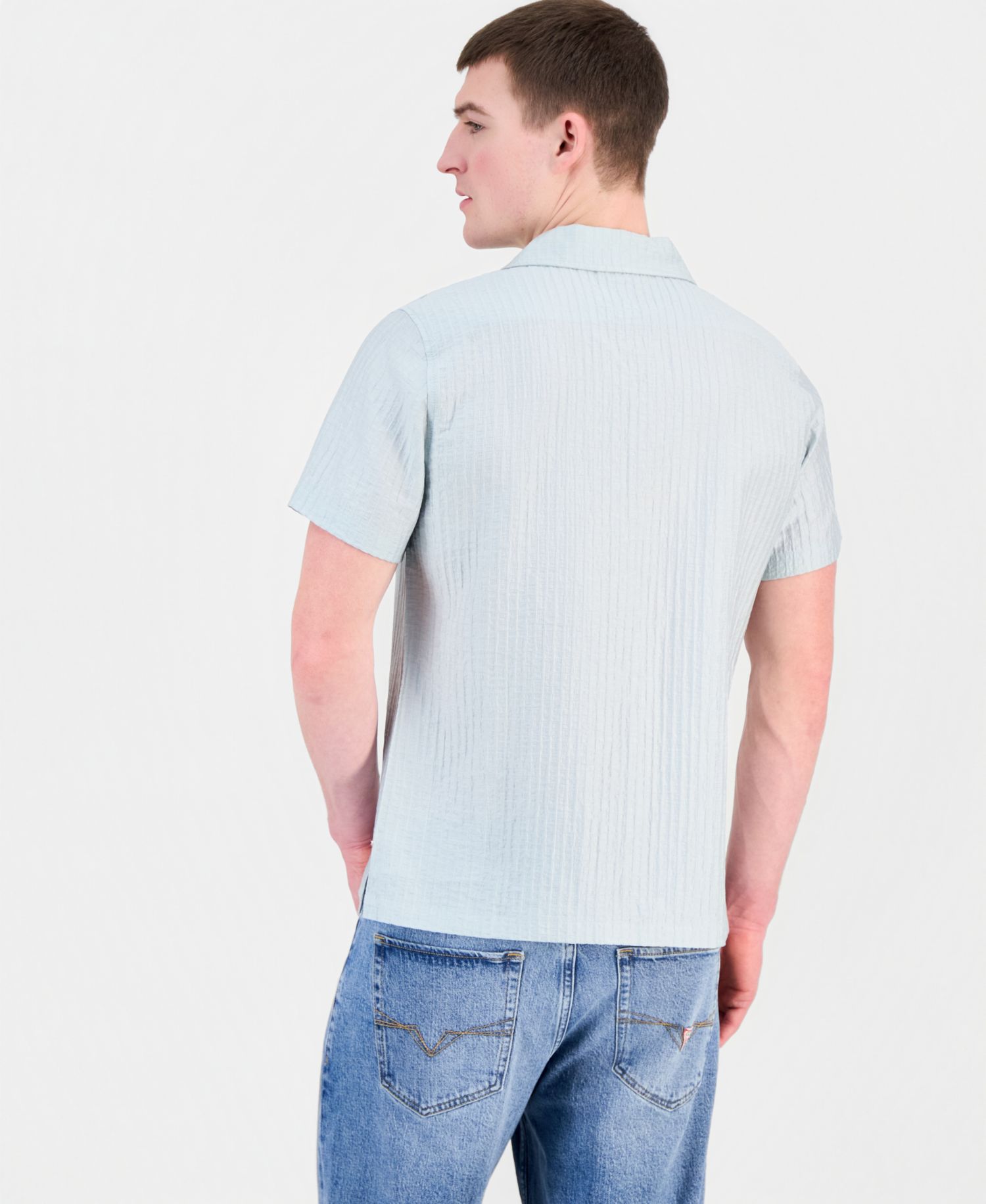 Men's Seersucker Woven Shirt