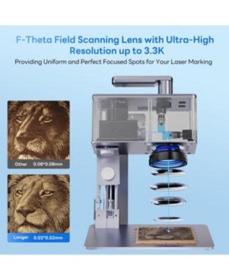 Nano Pro Laser Engraver: 5000mm/s Speed, 0.01mm Precision, Cuts 10mm Wood & 4.5mm Acrylic, LightBurn Compatible