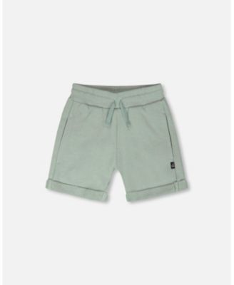 Toddler Boys French Terry Shorts Mint Green