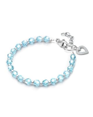 Sterling Silver Birthstone Crystal Bracelet Bracelet
