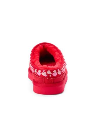 Women's Fireside Greta Genuine Shearling Clog Slipper with Embroidery