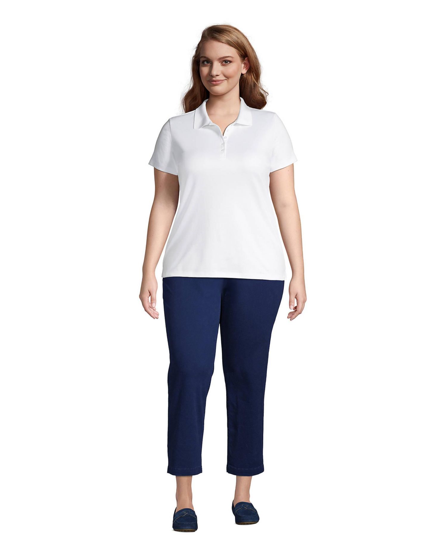 Plus Size Supima Cotton Polo Shirt