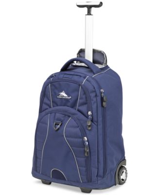 High Sierra Freewheel Rolling Backpack in True Navy - Macy's