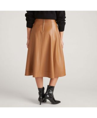 Women's Plus Size Plus Charlotte Leather Skirt