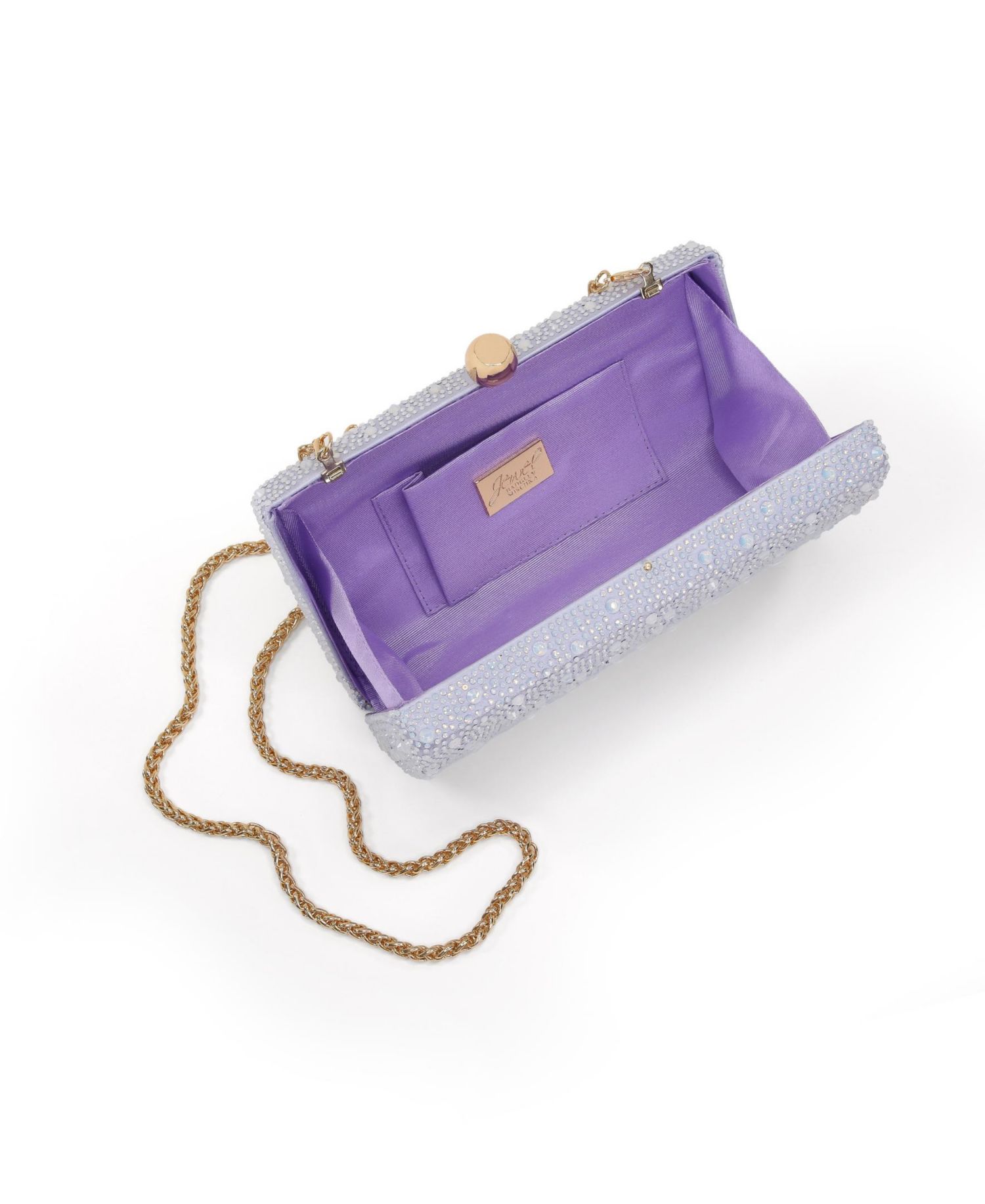 Woman's Heather Opal Crystal Minaudiere