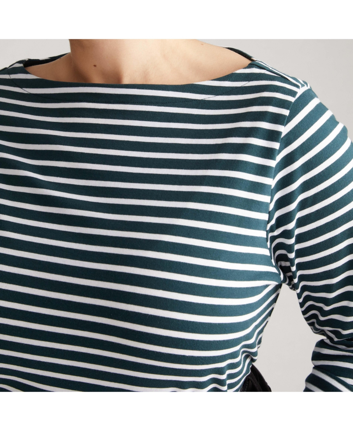 Universal Standard Women's Plus Belle Breton Stripe Jersey Tee