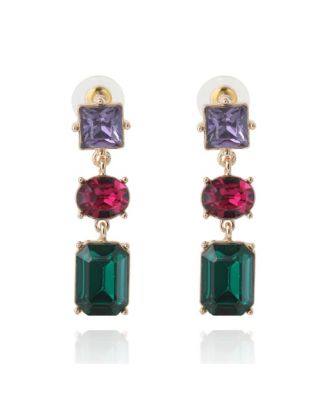 BCBG Generation Multi-Gem Drop Earrings