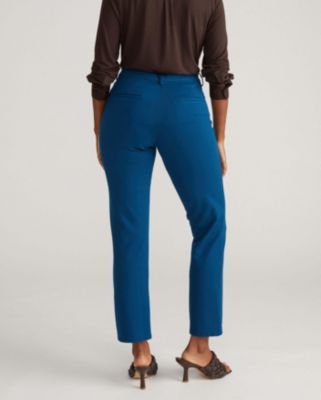 Plus Size Long Cigarette Ponte Pants