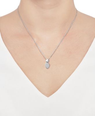 Lab Grown White Sapphire (3/4 ct. t.w.) Pendant Necklace in Sterling Silver (Also in 14k Gold Over Sterling Silver)