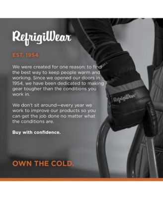 Men's Insulated 3-Finger Leather Mitts - Heavy-Duty, Water-Repellent, -30°F Comfort Rating, Durable Cold Weather Work Gloves