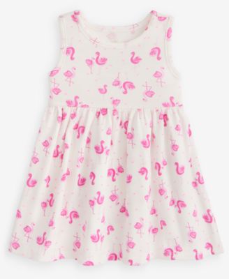 Baby Girls' 0M-24M Flamingo-Print Dress