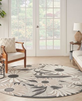 Aloha ALH33 5'3"x5'3" Round Area Rug