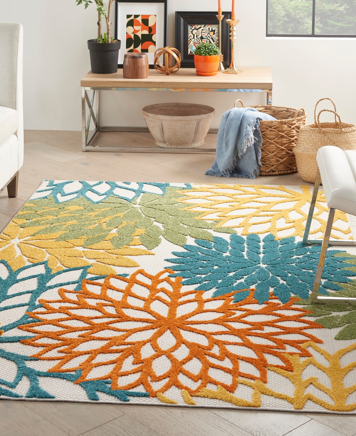 Nourison Home Aloha ALH05 3'6" x 5'6" Outdoor Area Rug