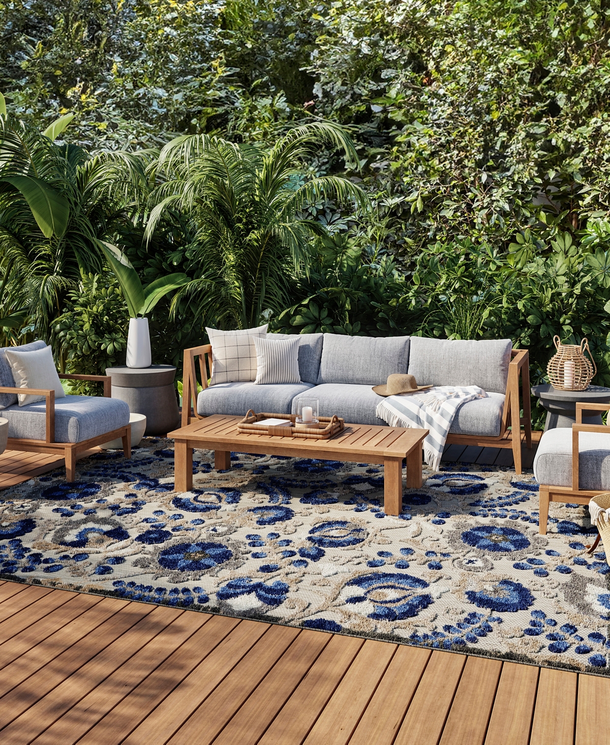 Nourison Home Aloha ALH17 6' x 9' Outdoor Area Rug