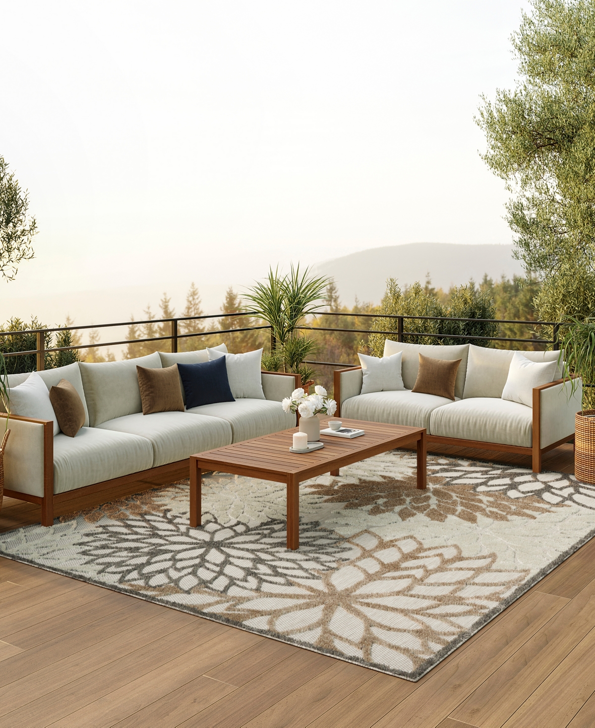 Nourison Home Aloha ALH05 7'10" x 10'6" Outdoor Area Rug