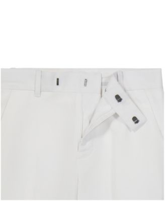Boys' 8-20 Tri-Blend Zip Closure Linen Suit Pants
