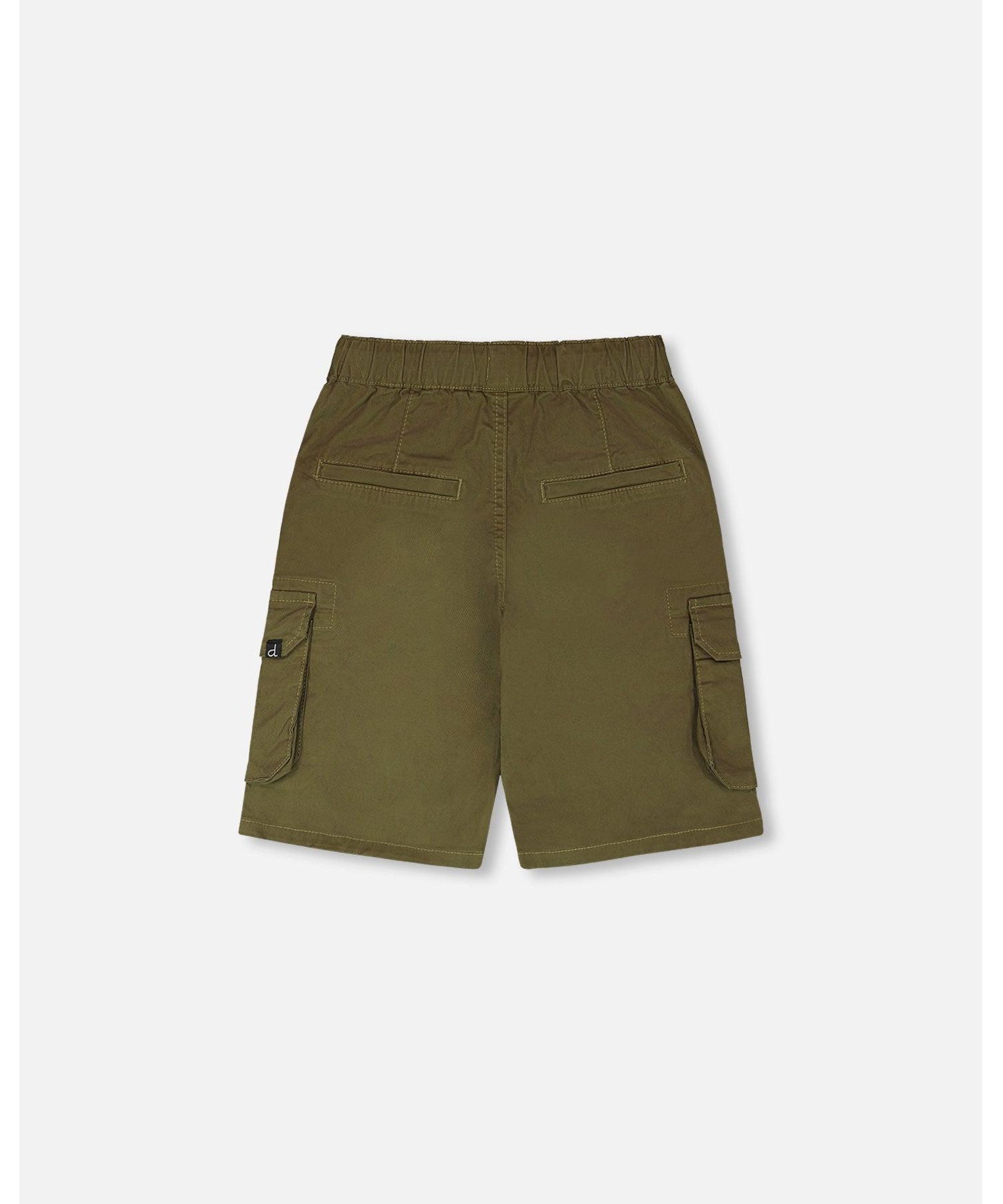 Toddler Boys Stretch Twill Bermuda with Cargo Pockets