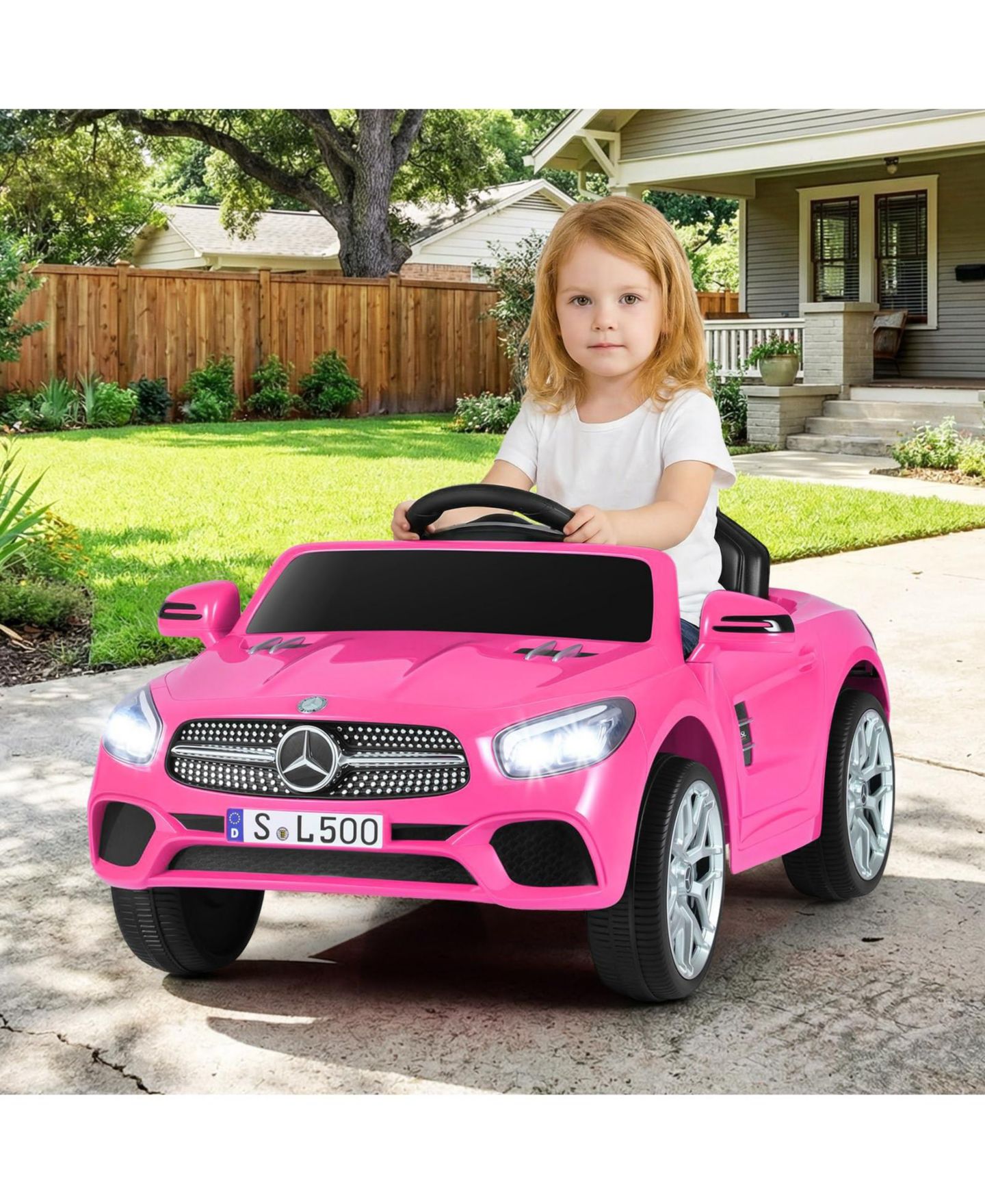 Детская игрушка Mecale G63 12V Remote Control Licensed Mercedes-Benz Ride-On Car, For 2 Riders, Ages 3+, цвет: Розовый — фото 3