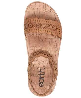 Women's Slatal Leather Platform Footbed Sandals