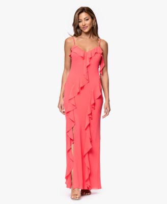 Women's Ruffle Detail Maxi Dress