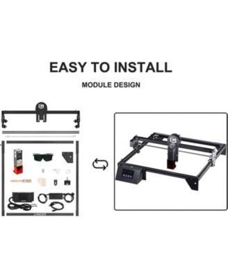 10W Laser Engraver Cutter with 15.7in x 15.7in Area, Dual-Beam & Touchscreen