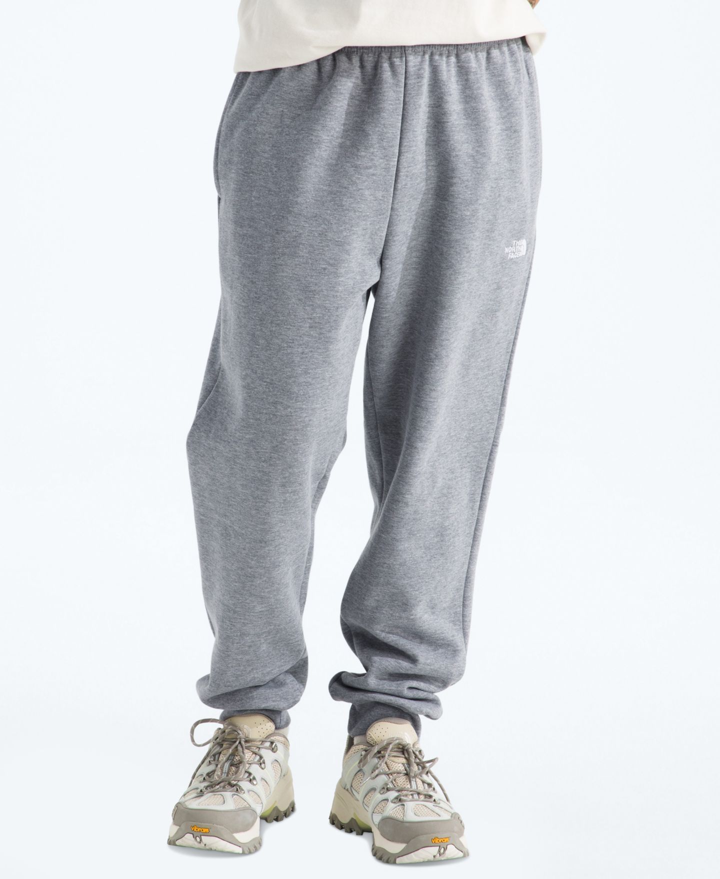 Мужские брюки The North Face Evolution Simple Dome Regular-Fit Jogger, цвет: Бледный серый меланжевый — фото 1