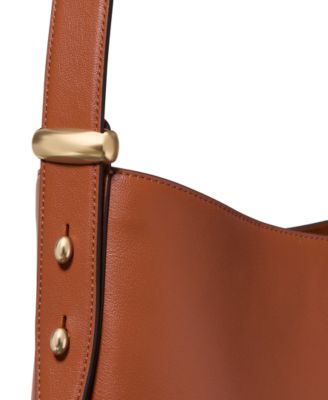 Halo Medium Smooth Leather Bucket Bag