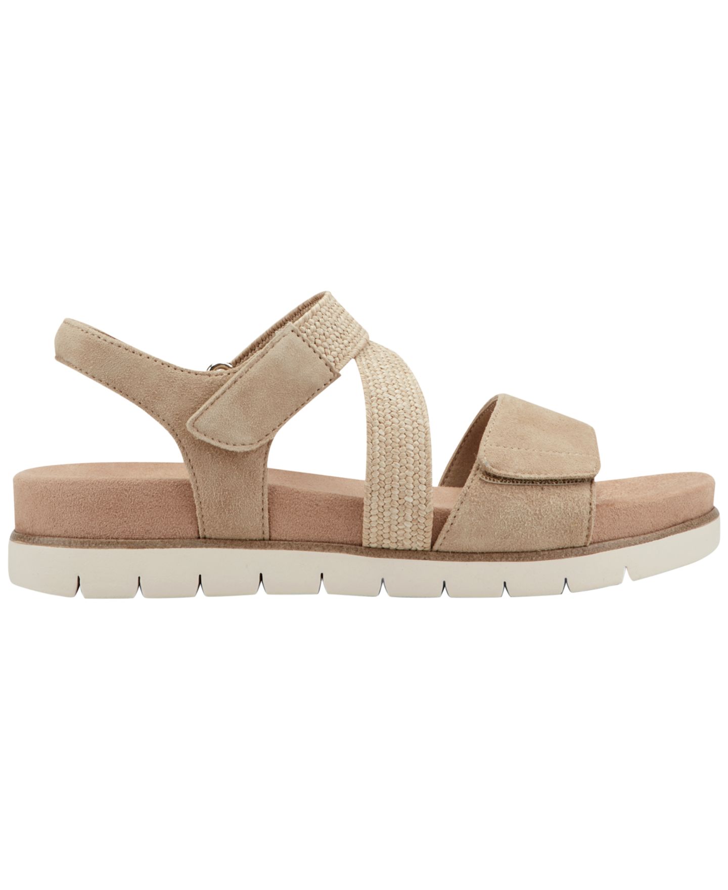 Женские сандалии Easy Spirit Hillary Woven Strappy Flat, цвет: Светлый натуральный — фото 2