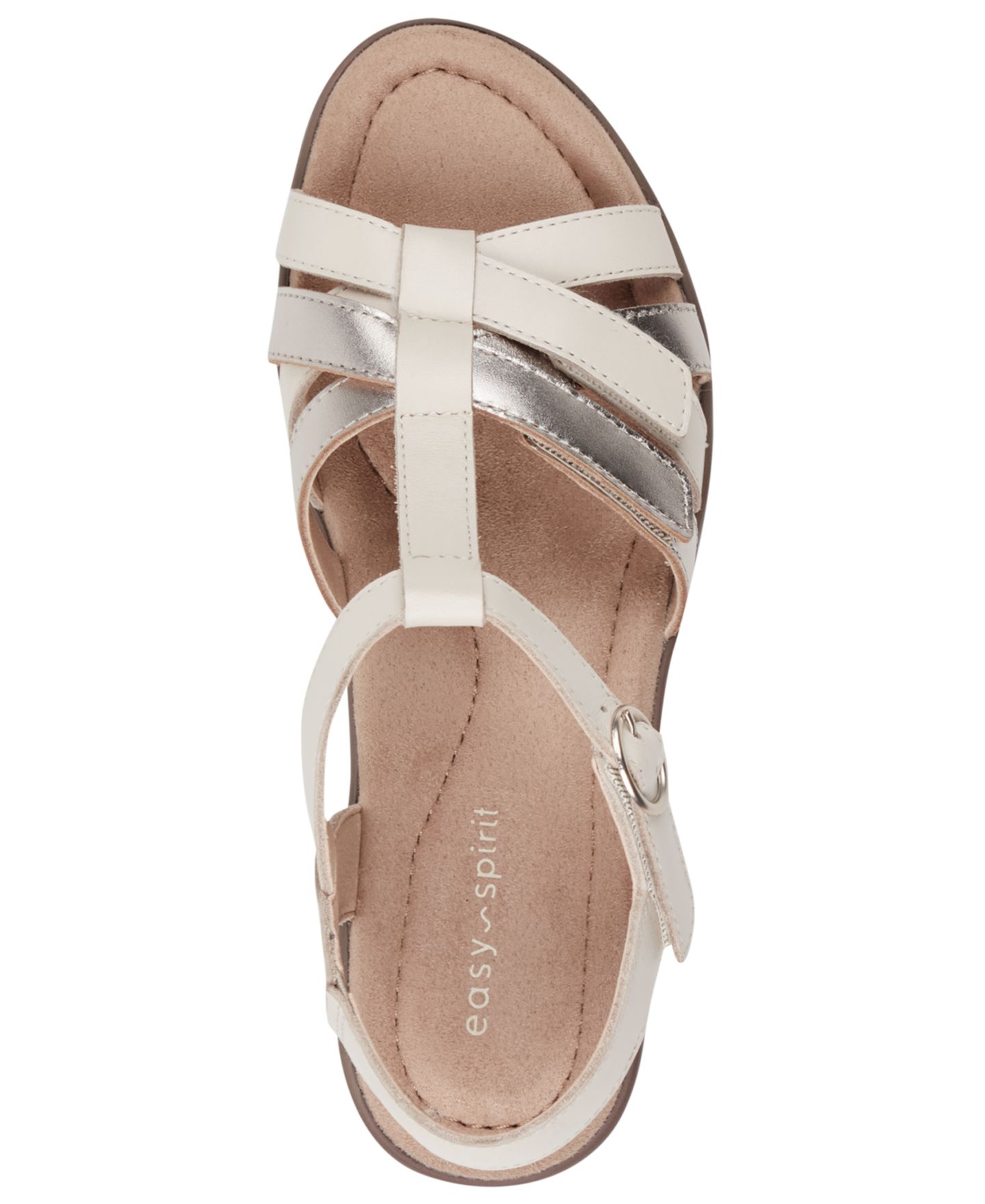 Женские сандалии Easy Spirit Claraa Strappy Dress Sandals, цвет: Светлый бежевый — фото 4