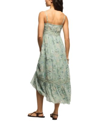 Women's Tiered V-Neck Midi Dress