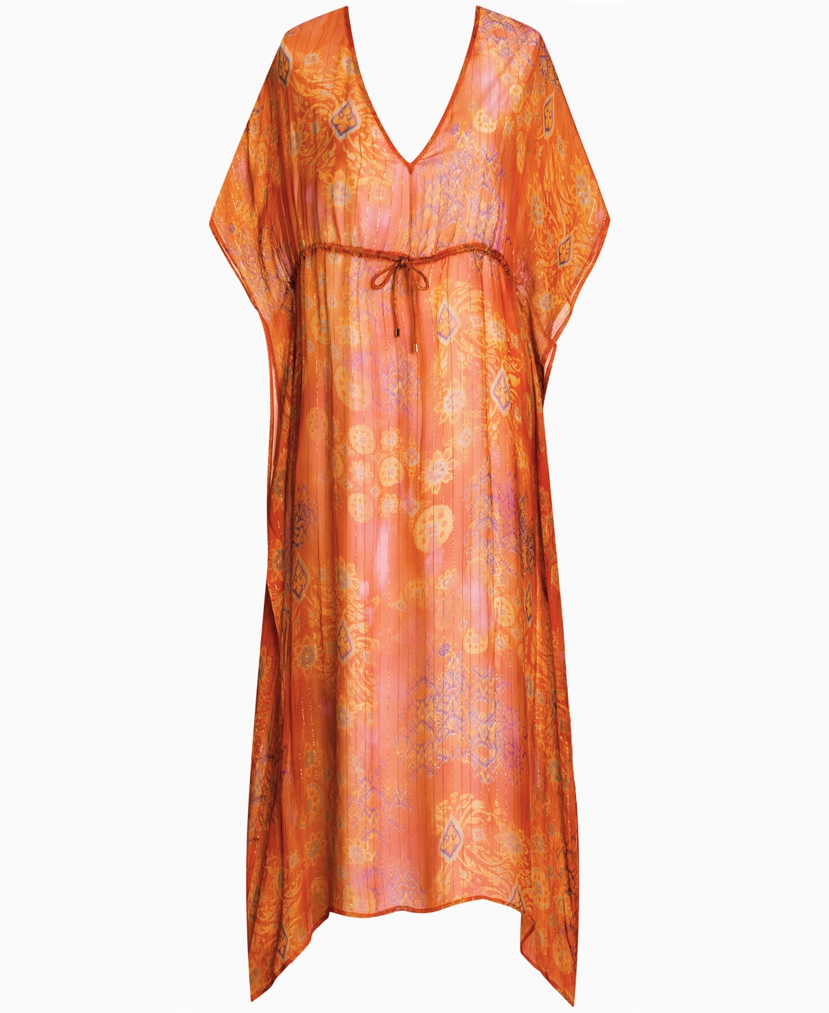 Lauren Ralph Women's Midi Caftan Swim Cover-Up