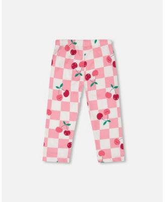 Girl Cotton Jersey Capri Printed Cherries - Child