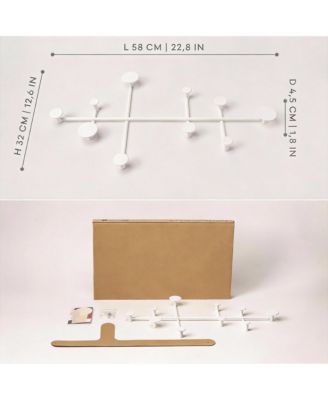 Minimalist Metal Wall Hook Rack 10 Hooks