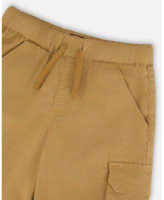 Big Boys Stretch Twill Bermuda with Cargo Pockets