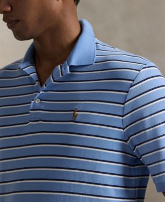 Men's Short-Sleeve Classic-Fit Striped Polo Shirt