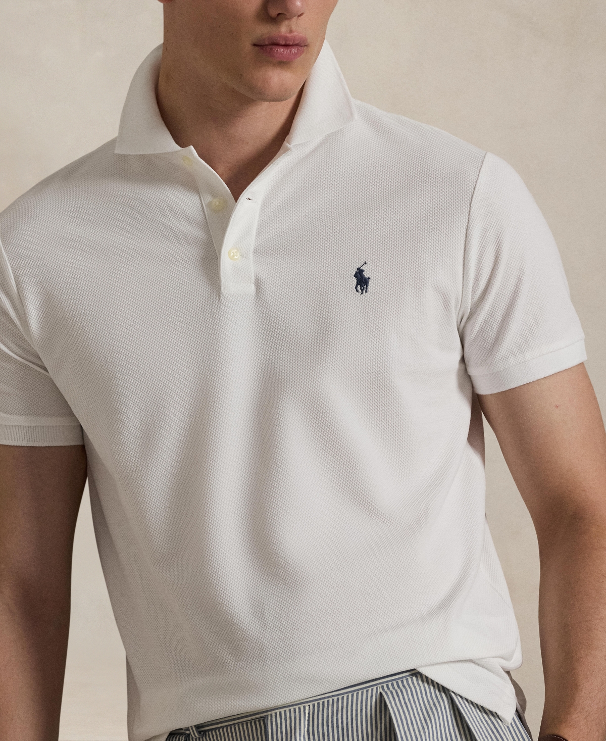Polo Ralph Lauren Men's Slim-Fit Honeycomb Mesh Shirt