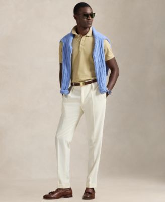 Men's Slim-Fit Honeycomb Mesh Polo Shirt