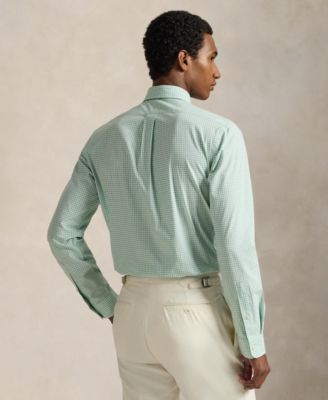 Men's Slim-Fit Gingham Stretch Shirt