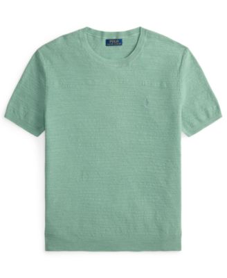 Men's Textured Lightweight Sweater T-Shirt